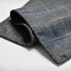 Nick Hilton | Cashmere checked pocket square